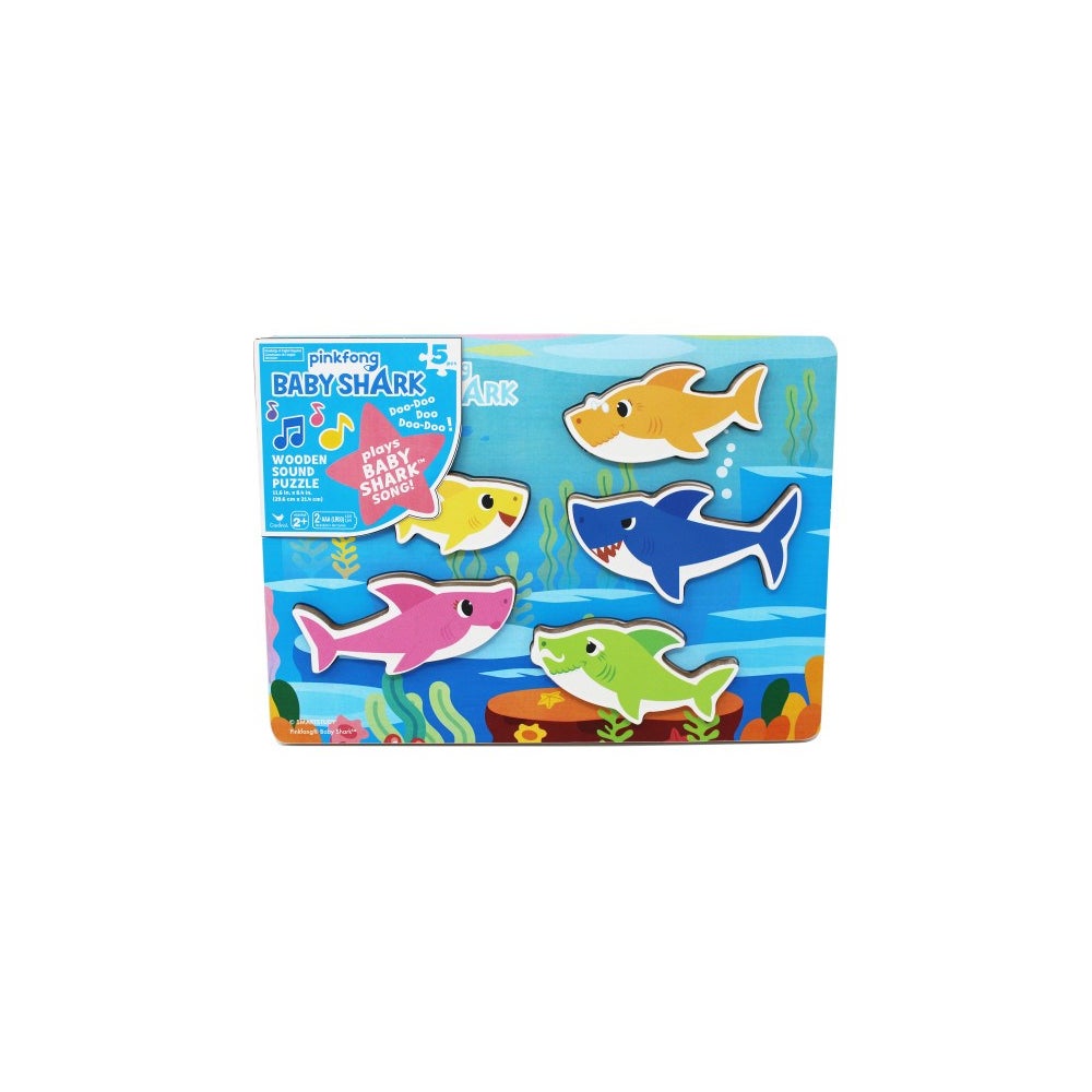 PUZZLE - BABY SHARK CHUNKY WOOD PUZZLE (6)
